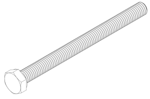 Zeskantbout m8 x 100