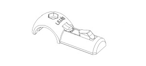 T-stuk buisverbinder (helft)